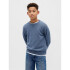 LS COTTON CREW BLUE RIDGE