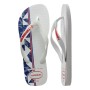 Sandalias Havaianas Top Nations II FC White Red Apache