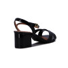 Sandalia Mujer Vizzano Taco Bajo Charol Negro