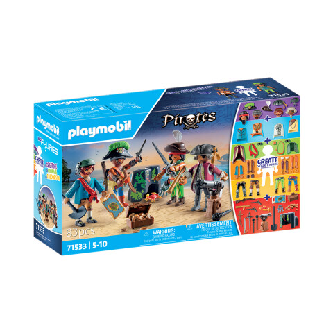 Set de Cuatros Piratas Playmobil 83 Piezas U