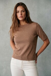 Sweater Algodon Manga Corta Arena