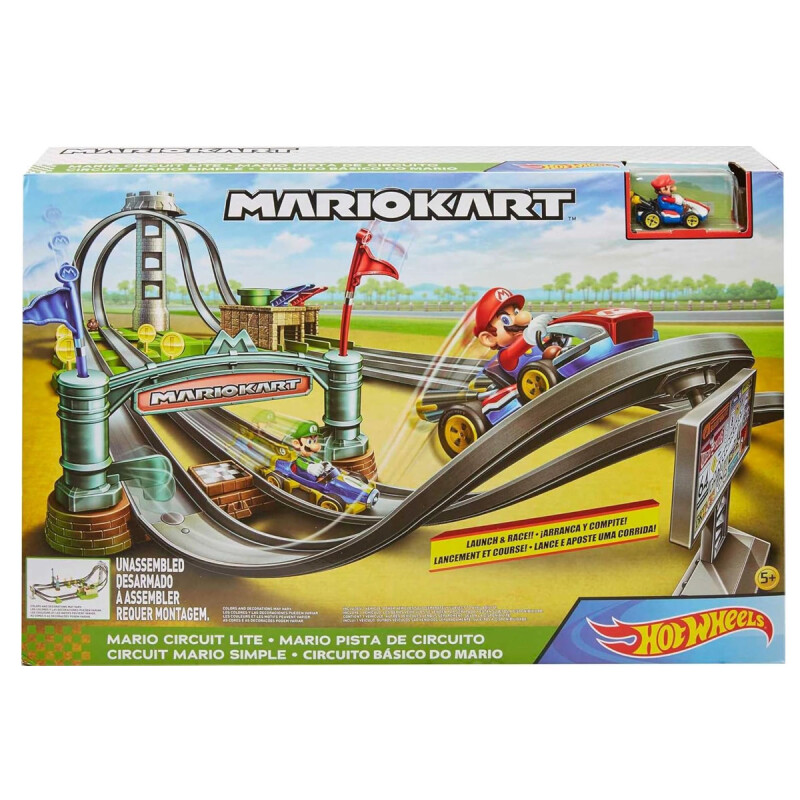 Pista Lite del circuito Mario Kart Hot Wheels Pista Lite del circuito Mario Kart Hot Wheels