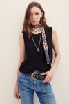 MUSCULOSA LACE NEW Negro