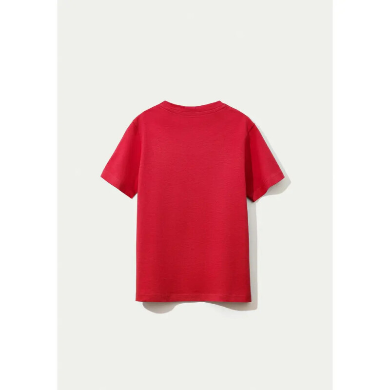 CAMISETA MM MASC VERMELHO ESCURO