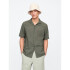 V-SS STANDARD LINEN COTTON RESORT COLLAR MESCULEN GREEN