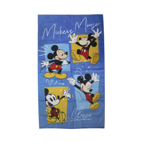 Toalla Infantil Playera 100% Algodón 70 x 130 cm Mickey Azul