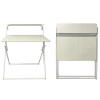 Escritorio Plegable con Estante en MDF 77x50x75cm Blanco
