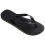 Sandalias Havaianas Brasil Unisex Negro