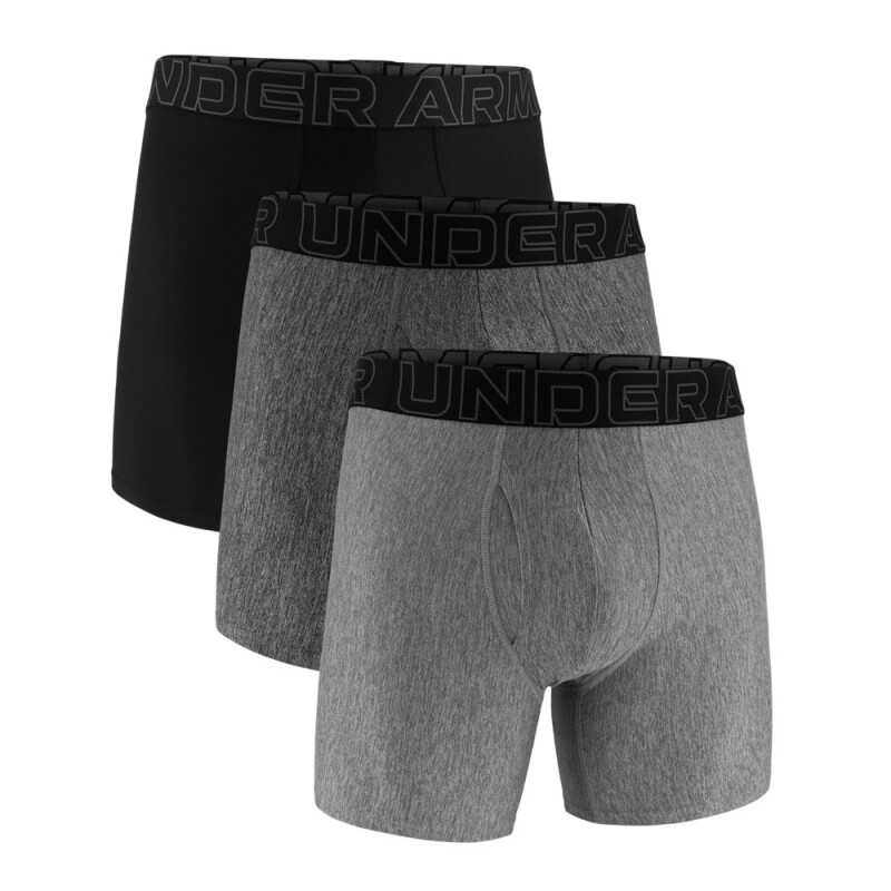 UA PERFORMANCE TECH - SOLID 6 IN 3PK - BLU GRY-035