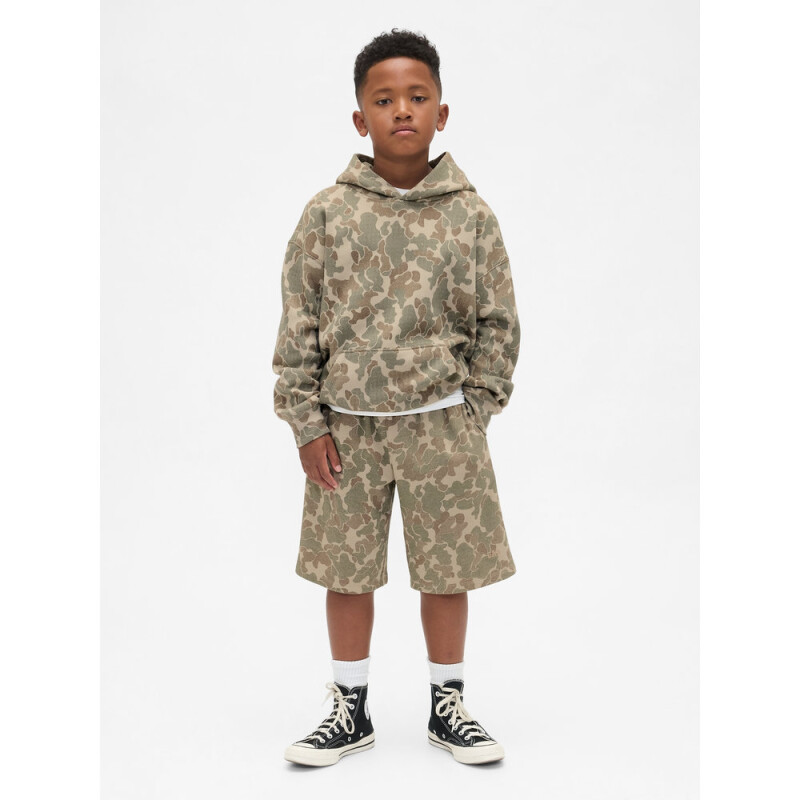 BAGGY FLEECE SHORT NEUTRAL CAMO