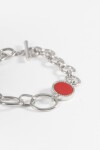 Pulsera eslabones plateado