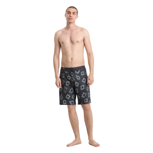 Boardshort Volcom ABG CONTACT SCALLOP STONEY 19 - Negro Boardshort Volcom ABG CONTACT SCALLOP STONEY 19 - Negro