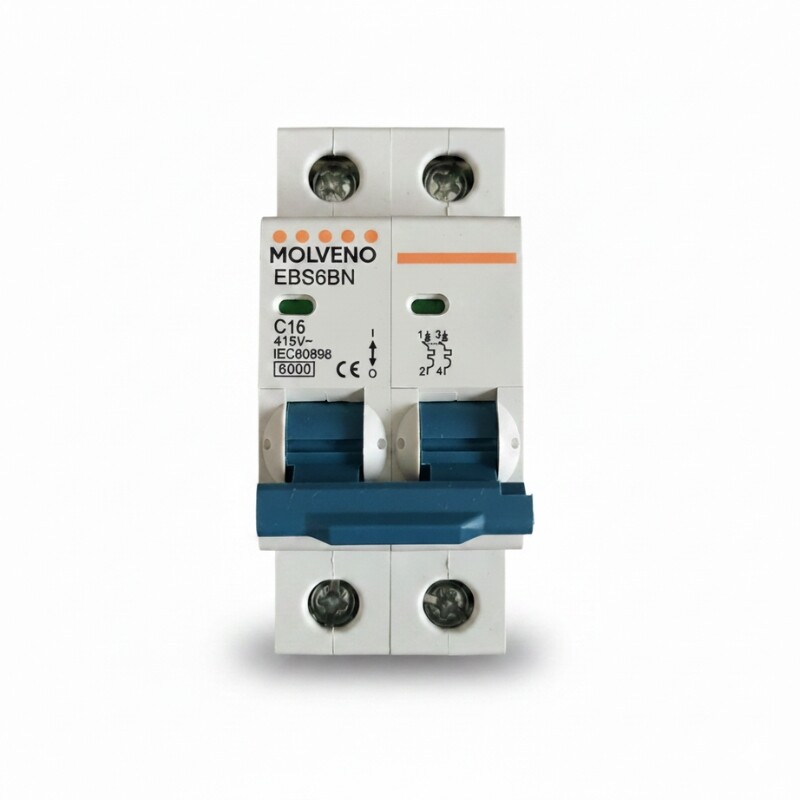 INTERRUPTOR TERMOMAGNÉTICO Interruptor Termomagnético 16A Tipo C 2P