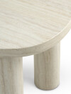 Mesa auxiliar LUNDEBORG 38x50 travertino Mesa auxiliar LUNDEBORG 38x50 travertino