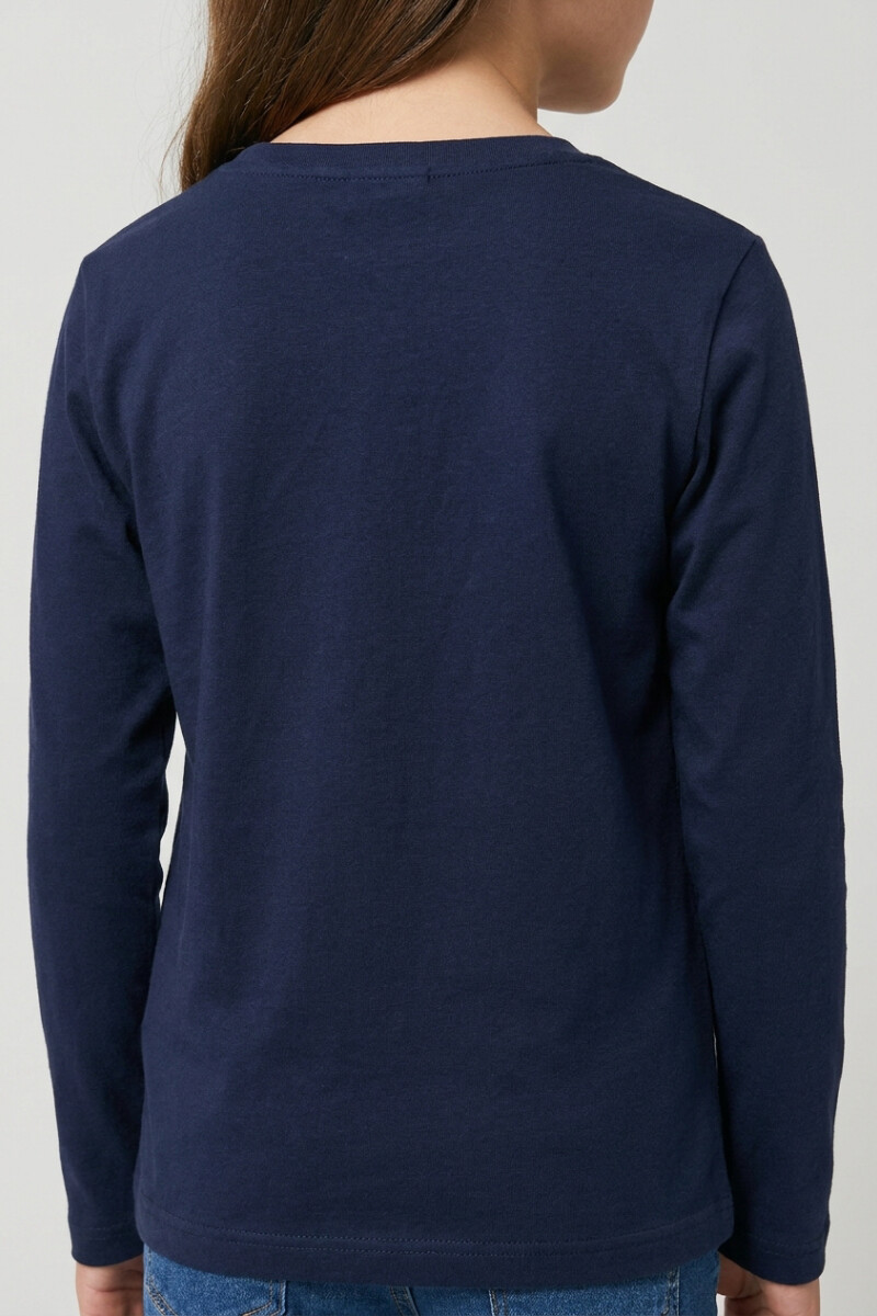 Camiseta manga larga AZUL MARINO