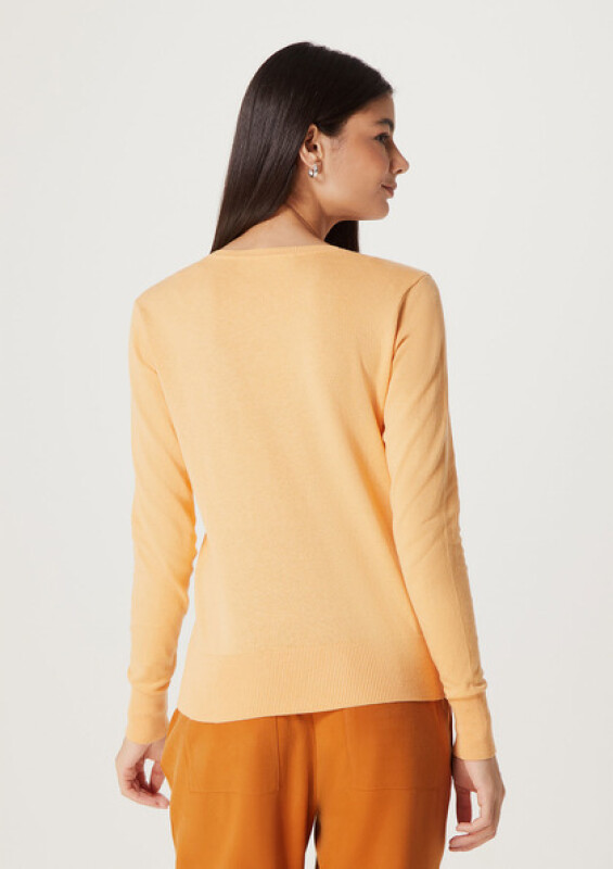 BLUSAO FEM NARANJA CLARO