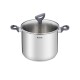 Batería 10 piezas Tefal Daily-cook | Color plateado | Acero inoxidable. Batería 10 piezas Tefal Daily-cook | Color plateado | Acero inoxidable.