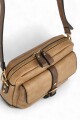 Cartera bandolera Marrón con beige