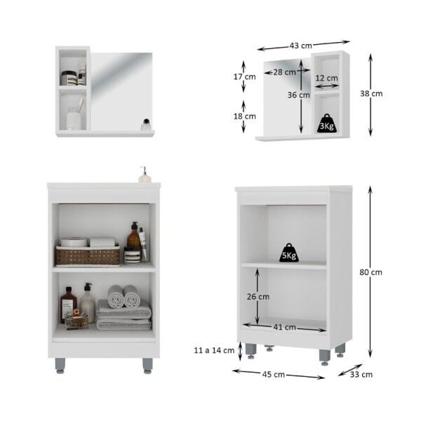 BAÑO COMPLETO N°2 INODORO CON MOCHILA + MUEBLE DE BAÑO 45 CM CON ESPEJO + GRIFERIA + CERAMICA DE PISO Y PARED BAÑO COMPLETO N°2 INODORO CON MOCHILA + MUEBLE DE BAÑO 45 CM CON ESPEJO + GRIFERIA + CERAMICA DE PISO Y PARED