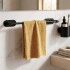 Set Accesorios De Baño Rollo Toalla Percha Juego 4 Piezas Adhesivo Acero Inoxidable Imback Color Negro Set Accesorios De Baño Rollo Toalla Percha Juego 4 Piezas Adhesivo Acero Inoxidable Imback Color Negro