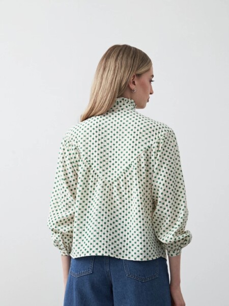 CAMISA D.CASSIN RAFAELA CRU VERDE