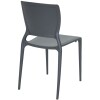 Silla Tramontina Sofía apilable respaldo cerrado gris grafito Silla Tramontina Sofía apilable respaldo cerrado gris grafito
