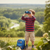 Binoculares infantiles. Largavistas Azul