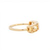 Anillo Trilogy-Plata rodinada con micra oro 18k-Piedra Citrino-AN2003 conpiedra