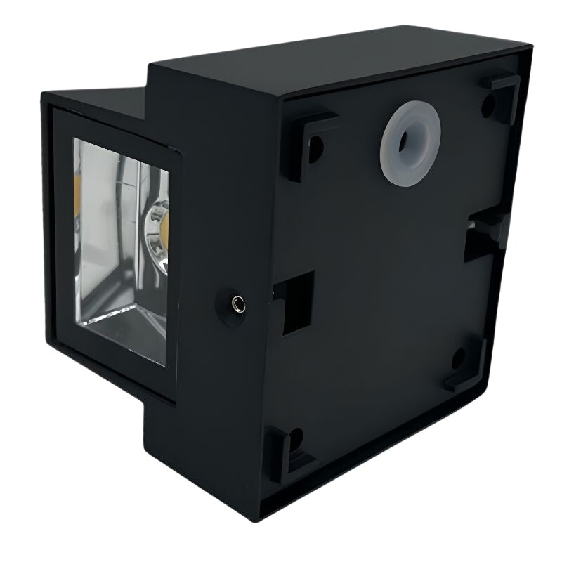 ARTEFACTO EXTERIOR VADENA PARA ADOSAR EN PARED UNIDIRECCIONAL 3W Artefacto De Exterior Vadena Para Pared Unidireccional LED 3W Negro