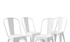 Silla Tolix Pack 4 unidades Metálica Blanco