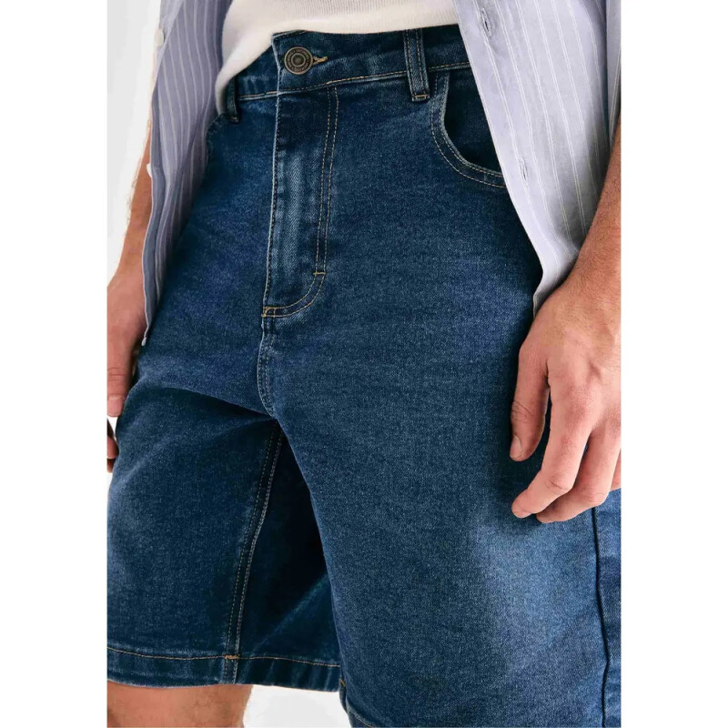 BERMUDA MASC AZUL MEDIO