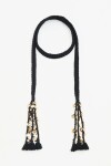 COLLAR TASSEL BRADE Negro