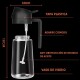 Dispensador Rociador Aceite 2 En 1 Pulverizador Cocina 470ml Negro Dispensador Rociador Aceite 2 En 1 Pulverizador Cocina 470ml Negro
