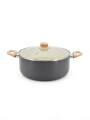 OLLA C/TAPADE VIDRIO GRIS (V)