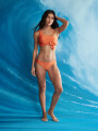TOP BANDEAU OLIVIA NARANJA