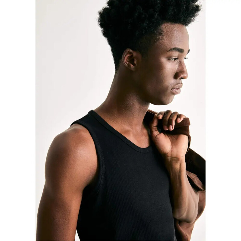 CAMISETA REGATA MASC PRETO ESCURO