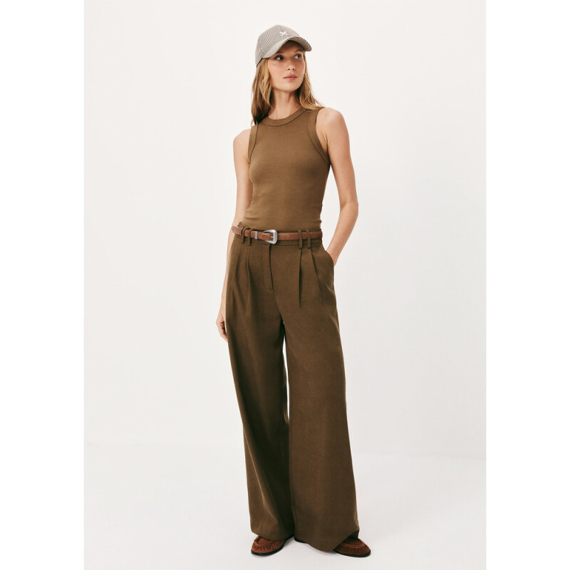 BLUSA SM FEM MARROM MEDIO