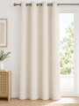 CORTINA CON 8 OJALILLOS BEIGE