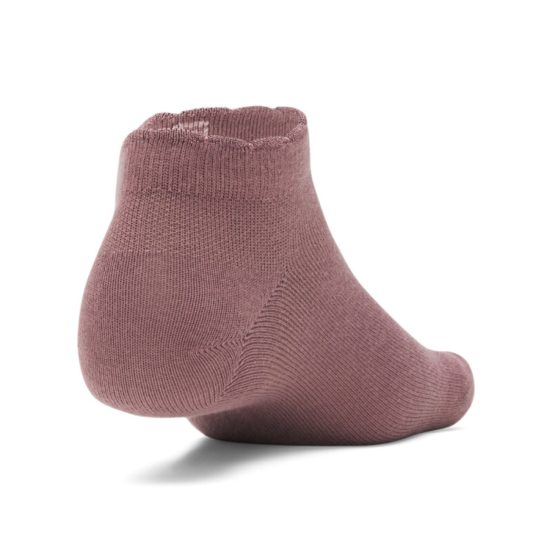 UA Essential Low Cut 3pk-PNK BRN-651