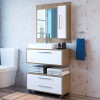 Mueble De Baño 80 Cm Pileta + Espejo Premium La Tentación Mueble De Baño 80 Cm Pileta + Espejo Premium La Tentación