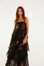VESTIDO VOLADOS Negro