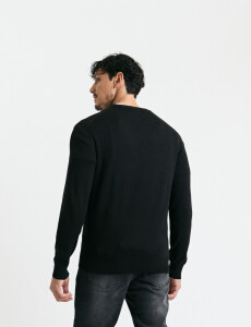 470985 SWEATER HARRINGTON LABEL Negro