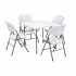 Juego de Mesa Cuadrada Plegable para 4 Personas MCB804SPB Juego de Mesa Cuadrada Plegable para 4 Personas MCB804SPB