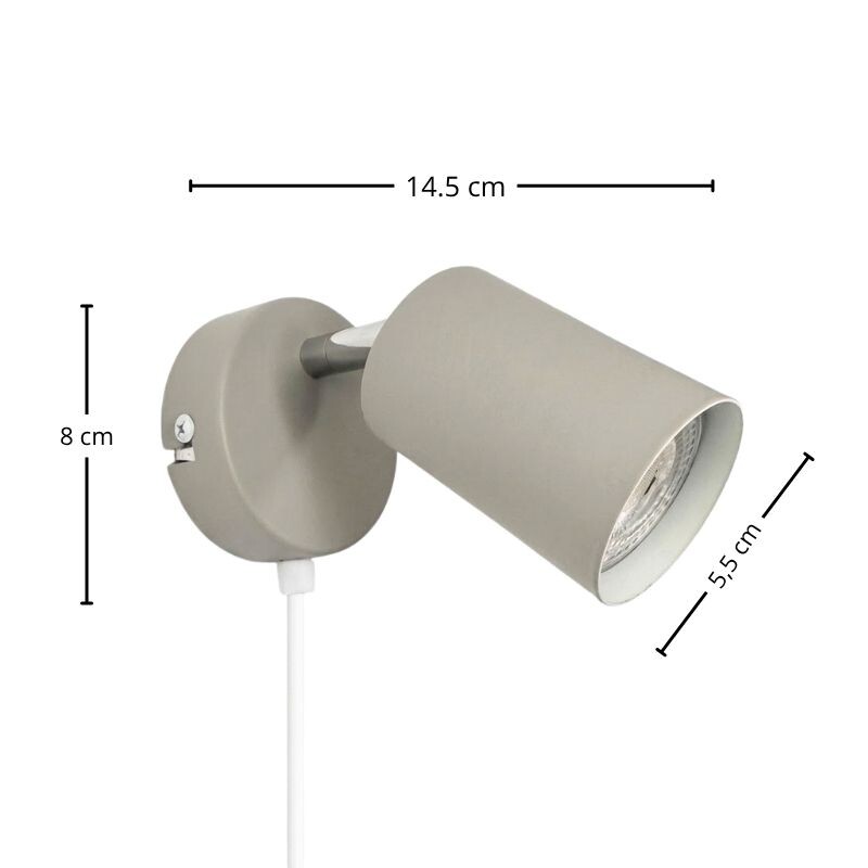 ARTEFACTO BOLD DE ADOSAR ORIENTABLE Luminaria de Pared Bold Beige