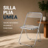 Silla Plegable ComboHome Plia Umea Pack X6 Plateada