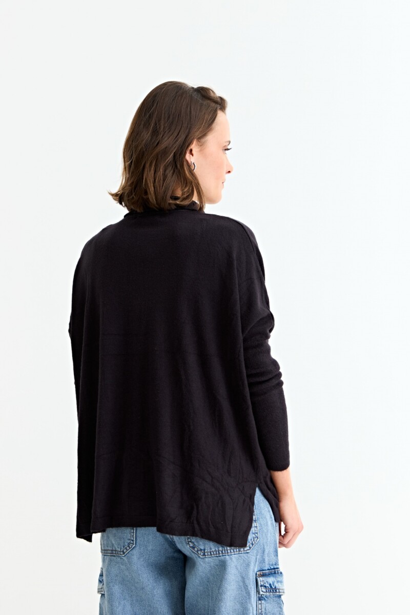 Cardigan con bolsillos NEGRO