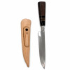 Cuchillo Artesanal Acero de Carbono Mango Madera y Guampa o Hueso y Vaina de Cuero N°6 Cuchillo Artesanal Acero de Carbono Mango Madera y Guampa o Hueso y Vaina de Cuero N°6