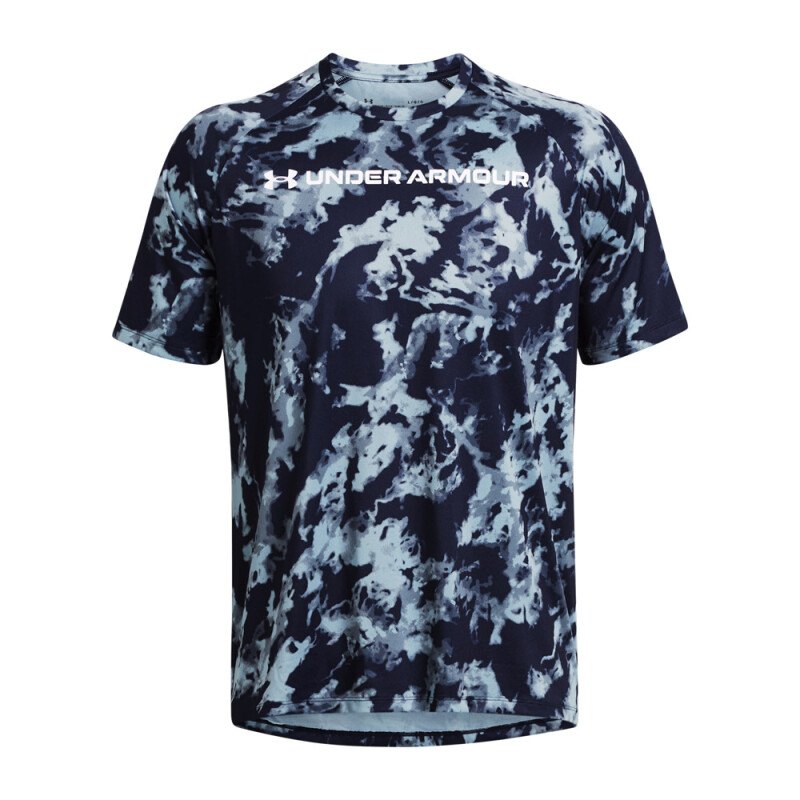 UA TECH ABC CAMO SS-BLU BLU-410