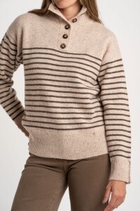 Sweater Lana Botones Verde