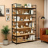 Estantería Multiuso Movi Mdf Y Metal 6 Estantes Esh0046 ESTANTERIA MOVI MADERA HIERRO ESH0046